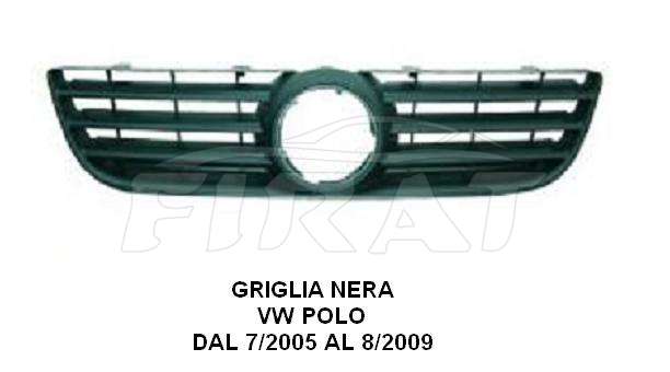 GRIGLIA VW POLO 05 - 09 NERA